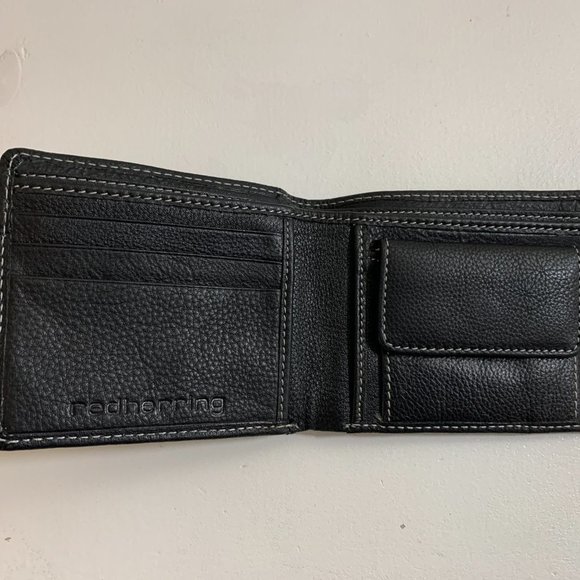 🌼 REDHERRING Black Leather Wallet - UNISEX - Picture 3 of 11
